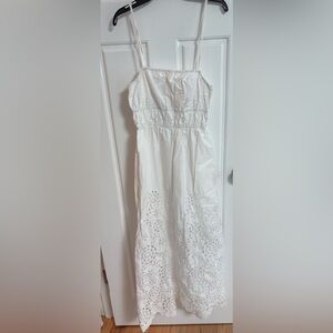 Madewell Classic White Eyelet Dress